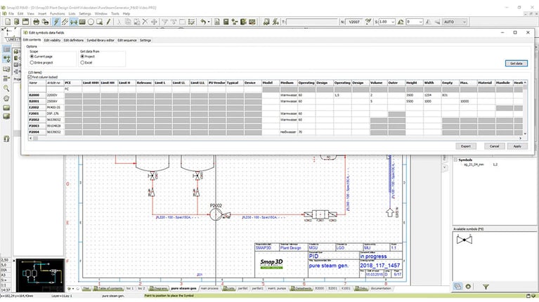 Smap3D Plant Design: Piping Design with SOLIDWORKS